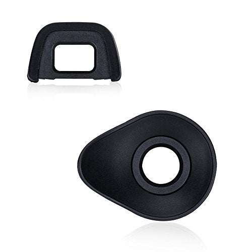 JJC Silicone Eyecup Viewfinder for Nikon D7500 D5600 D3400 D750, 2-Type
