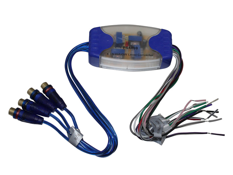 [AUSTRALIA] - 4 Channel Line Out Converter Hi to Low Level RCA Output PS4800 Car Audio Parts 