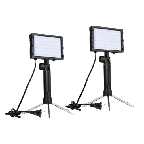 EMART 60 LED Portable Product Photography Light for Tabletop Photo,2-Pack Continuous