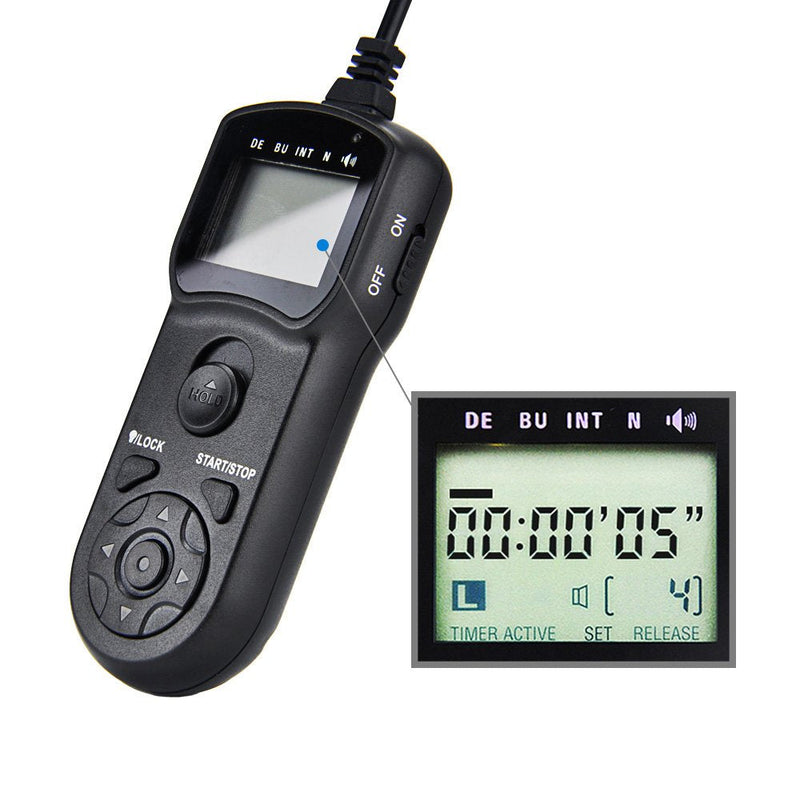 [AUSTRALIA] - Digital Timer Remote Shutter Cord JJC Timer Shutter Release Remote Control Cord for Olympus E-M1 Mark II Replaces Olympus RM-CB2 Olympus RM-CB2 Replacement 