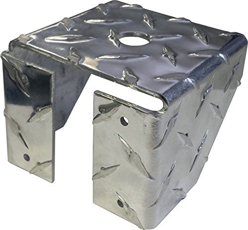 [AUSTRALIA] - Diamond Plate 1/2 Inch Hole Pickup Truck Box Mount for CB Radio Antenna 
