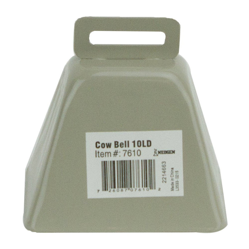 Neogen 7610 10LD Metal Cow Bell, Cream