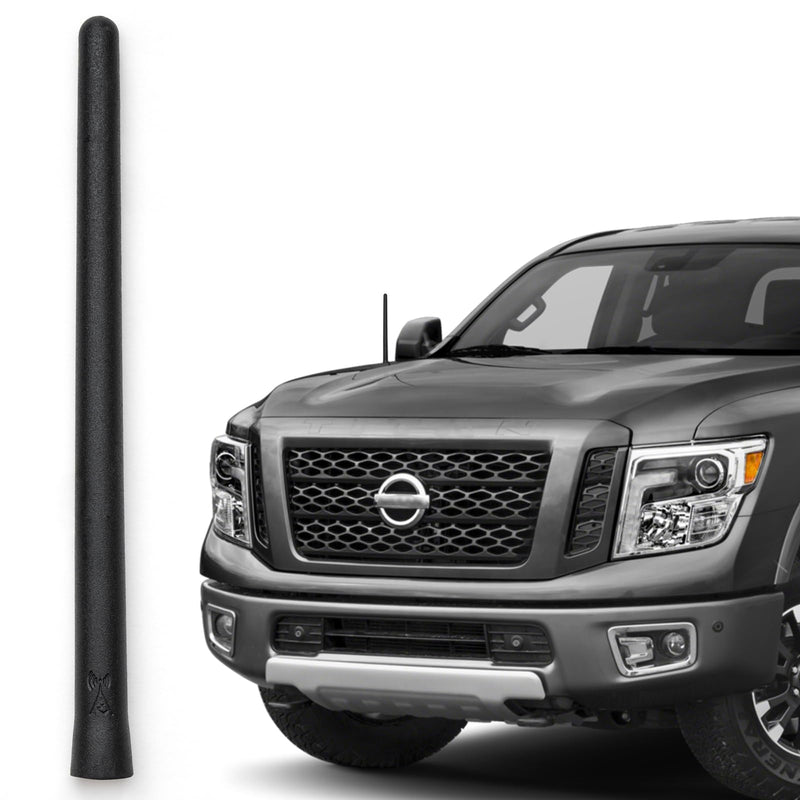 [AUSTRALIA] - AntennaMastsRus - The Original 6 3/4 Inch fits Nissan Titan (2004-2018) - Car Wash Proof Short Rubber Antenna - Internal Copper Coil - Premium Reception - German Engineered 