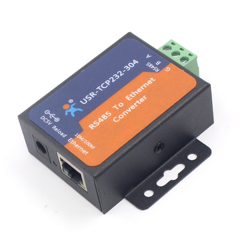 USR-TCP232-304 Serial RS485 to TCP/IP Ethernet Server Converter Module with Built-in Webpage DHCP/DNS Supported