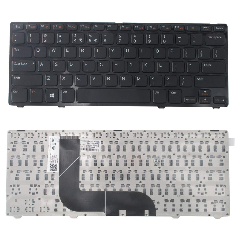 SUNMALL Keyboard Compatible with Dell inspiron 13Z-5323 14Z-5423 14Z-4523 14Z-3528 14Z-3526 14Z-5323,Vostro 3360 v3360 v3560D V3360D V3450D V3460D Series Laptop Black US Layout 5FCV3 V128725BS1 90.4
