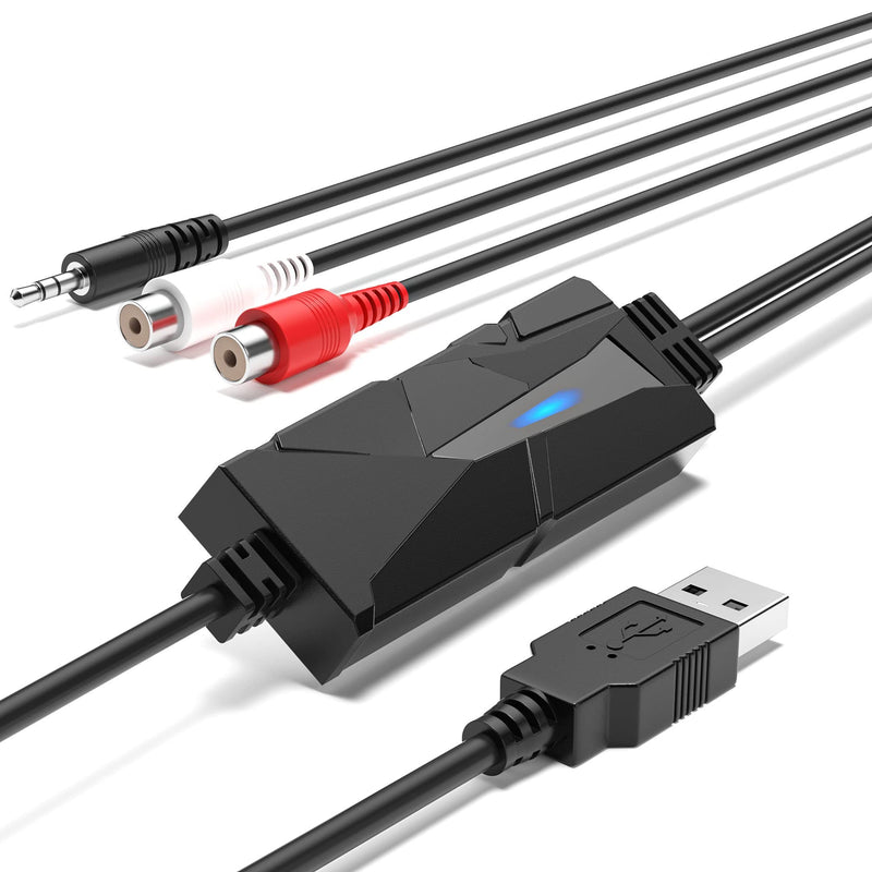 [AUSTRALIA] - DigitalLife USB 2.0 Audio Capture Card Grabber - Cassette Tapes to Digital MP3 Converter From Stereo RCA/3.5mm Music Interface 