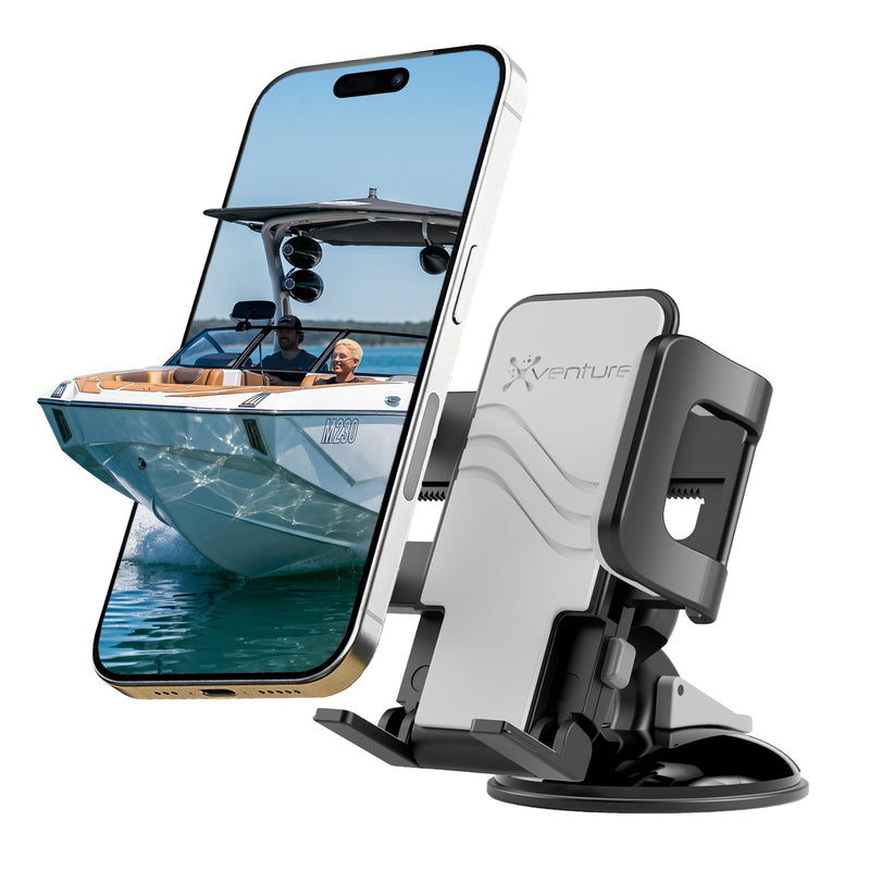 Griplox Waterproof Phone Mount, Boats Phone Holder for Kayak | Waterproof boat phone mount, Temporbond suction, fits devices up to 6.75x3.5", portable floating/marine case, secure