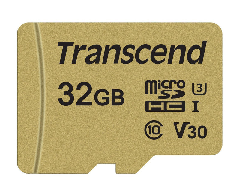 Transcend 32GB microSDXC/SDHC 500S Memory Card TS32GUSD500S retail_packaging