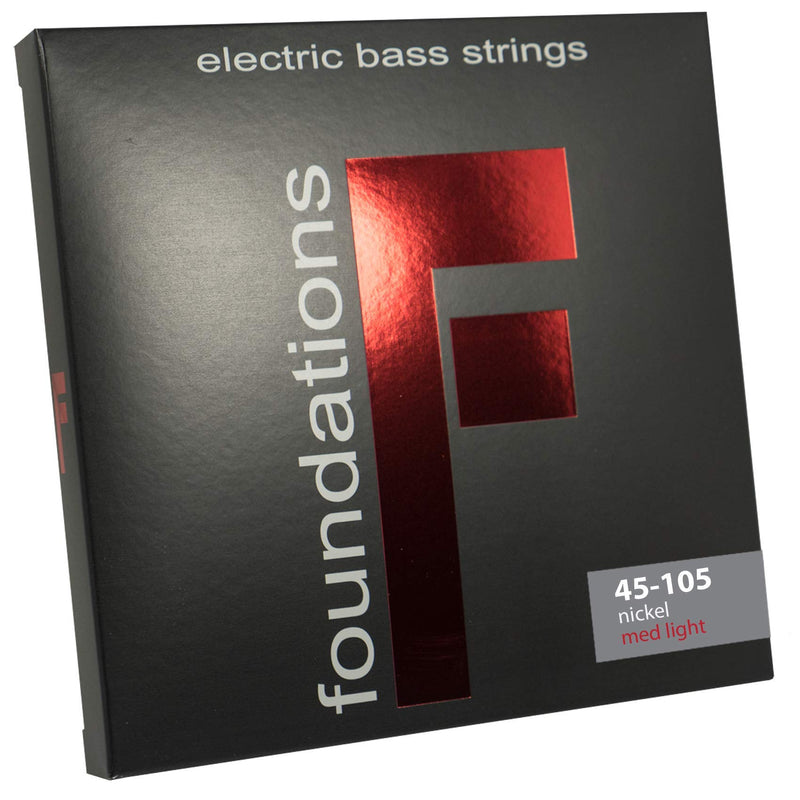 [AUSTRALIA] - SIT Strings Foundations Nickel Bass Guitar Strings (S.I.T.), 4-String Bass Medium-Light 45-105, FN45105L 4-String Med Lt (45-105) 