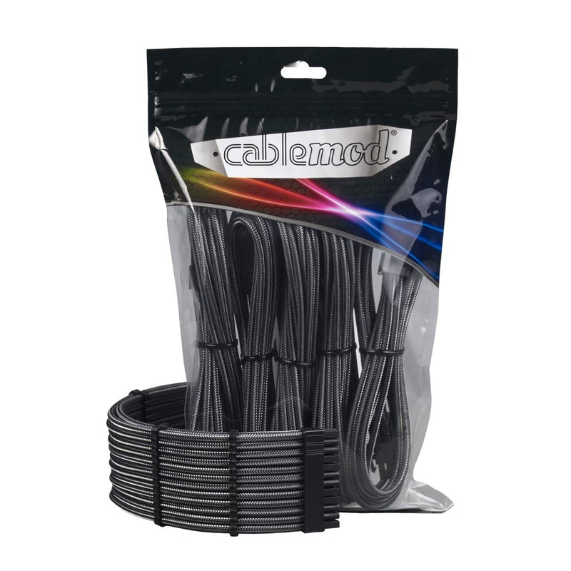 CableMod Pro ModMesh Sleeved Cable Extension Kit (Carbon) ModMesh Extension Kit Carbon
