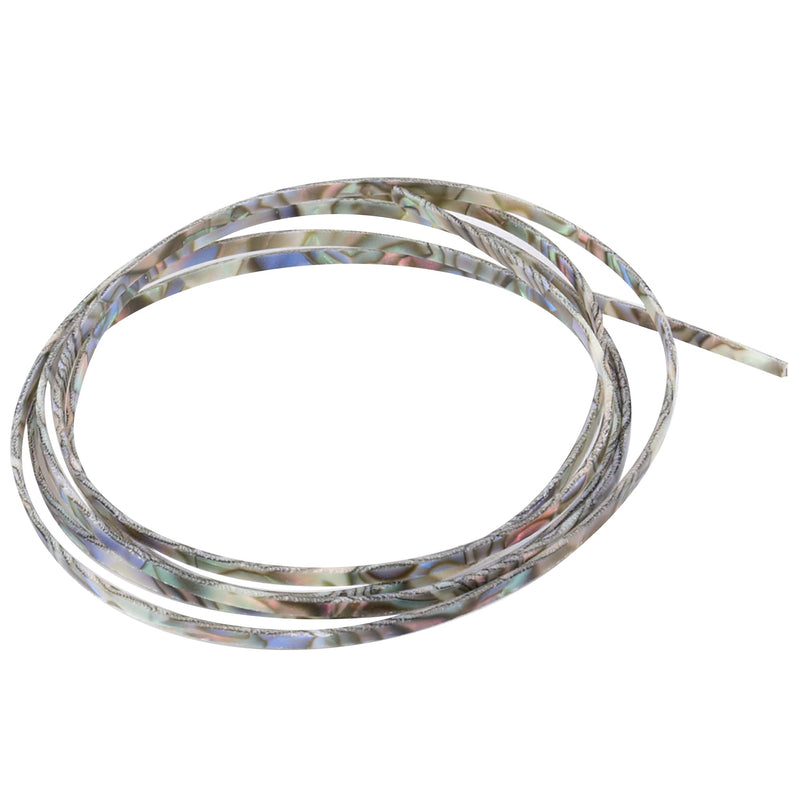 Musiclily 1650x3x1.5mm Plastic Binding Purfling Strip for Acoustic Classical Guitar, Abalone Shell