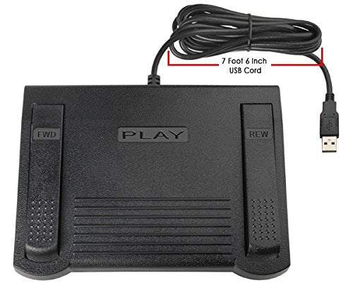 ECS USB Computer Foot Pedal for use with VLC Media Player