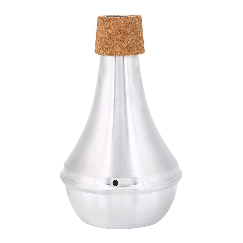 Trumpet Mute Practice Aluminum Alloy & Cork Brasses Musical Instrument Lightweight Parts Cordrope Wind Instrument Accessories