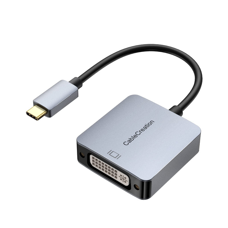 USB C to DVI Adapter 1080P, CableCreation USB Type C to DVI Cable Adapter, Compatible with MacBook Pro 2020 2019, iPad Pro 2020/2018, Surface Book 2, XPS 15 13, Galaxy S22 S20 S10