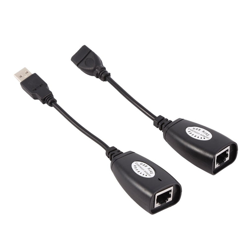 Richer-R USB to RJ45 Adapter,USB 2.0 to RJ45 Ethernet Extension Extender Network Adapter Cable Wired LAN Ideal for Use with USB Cameras, Printers, Web Cameras, Keyboard, Mouse Extensions