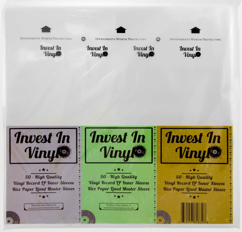 50 Master Sleeves Rice Paper Anti Static LP Inner Sleeves Vinyl Record Sleeves Provide Your LP Collection with The Proper Protection