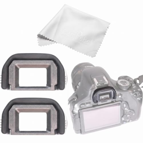 Ef Rubber Eye Cup with 2 Lens Cap Keeper for EOS Rebel T8i T7i T6s T6i T6 T5i T5 T4i T3i T3 T2i T1i XTi XSi XS SL1 SL2