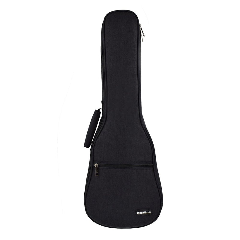 CLOUDMUSIC Ukulele Case Gig Bag Padded Backpack For Soprano 21" Inch(Soprano, Black)