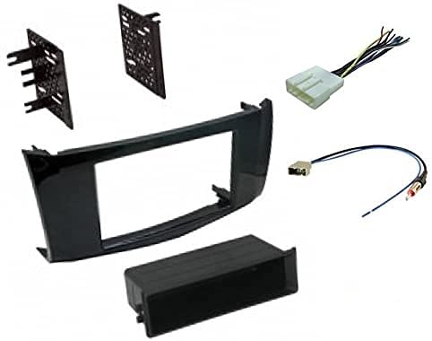 Premium Car Stereo Install Gloss Black Dash Kit, Wire Harness, and Antenna Adapter Made for Nissan: 2013 2014 2015 2016 2017 2018 Sentra