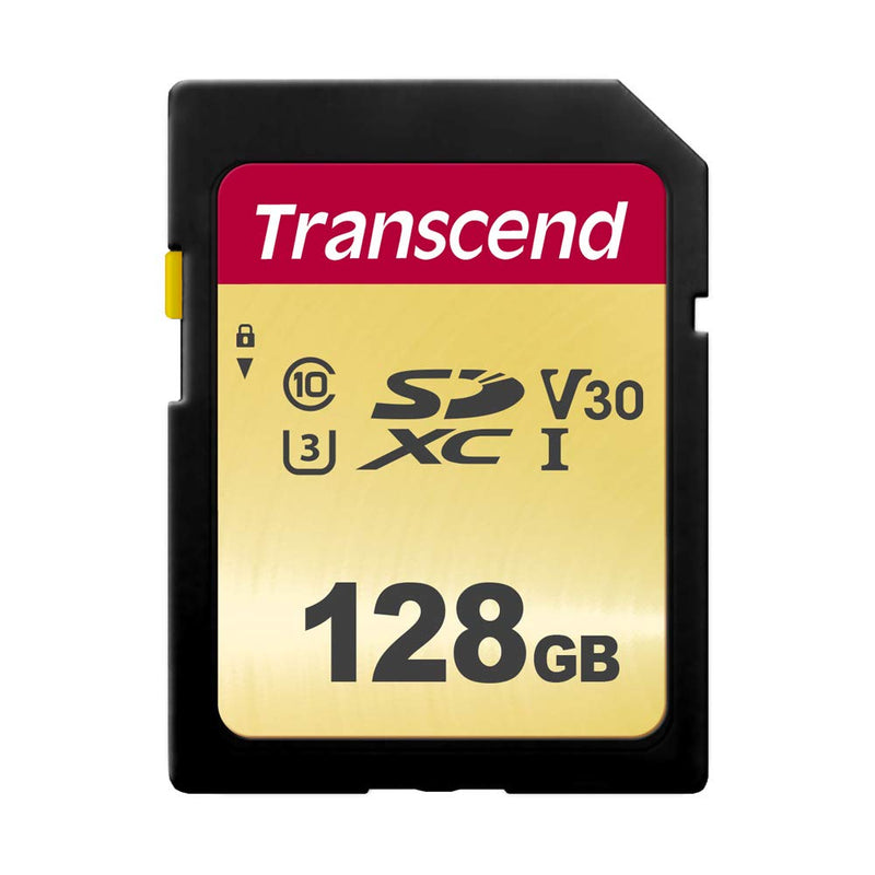 Transcend TS128GSDC500S-E 128GB UHS-I U3 SD Memory Card MLC frustration_free
