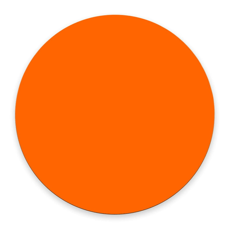 Bright Orange Fashion Design Circular Mousepad with Rubber 20cm PP-28