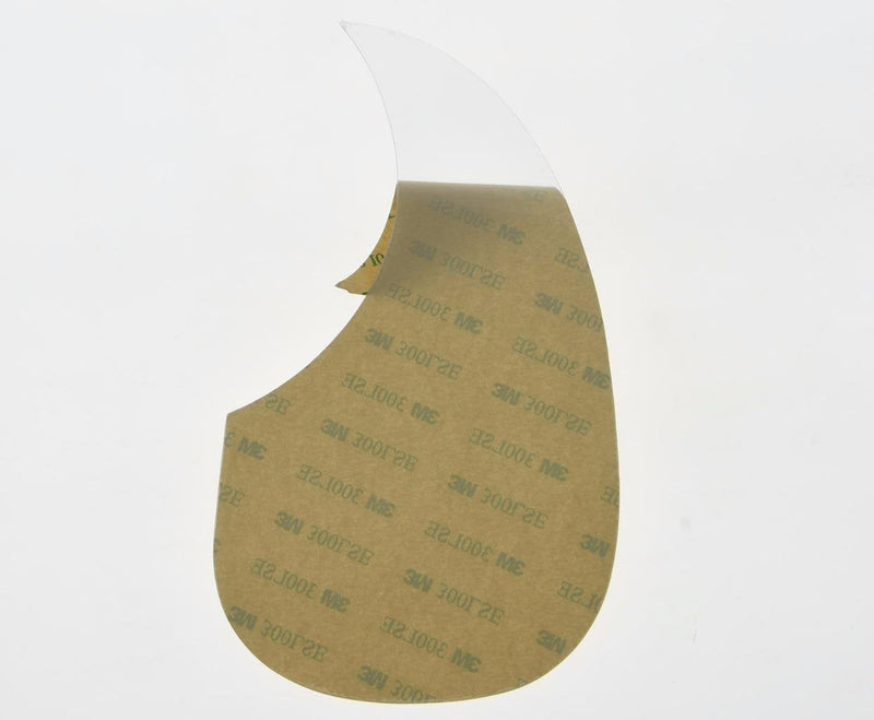 Dopro Clear Teardrop Acoustic Guitar Pickguard Transparent Scratch Plate with Self Adhesive Teardrop Style Clear/Transparent