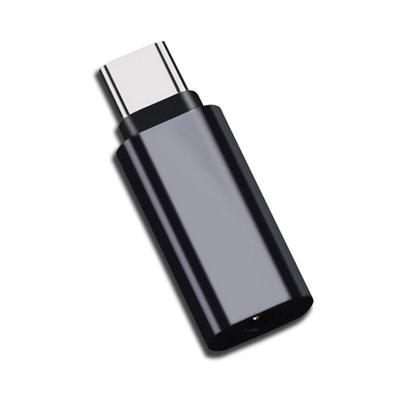 Cablecc Type-C to 3.5mm Earphone Adapter USB-C 3.1 Male to AUX Audio Female for Xiaomi 6 Mi6 Letv 2 Pro 2 Max2 (Black) straight