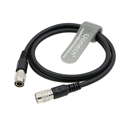 Uonecn Hirose 4 Pin Male to Female Power Cable, 31.5inch/80cm Extension Wire for Microscope, Industrial Camera, Sony BVM-E250, Sound Devices Recorder Harness