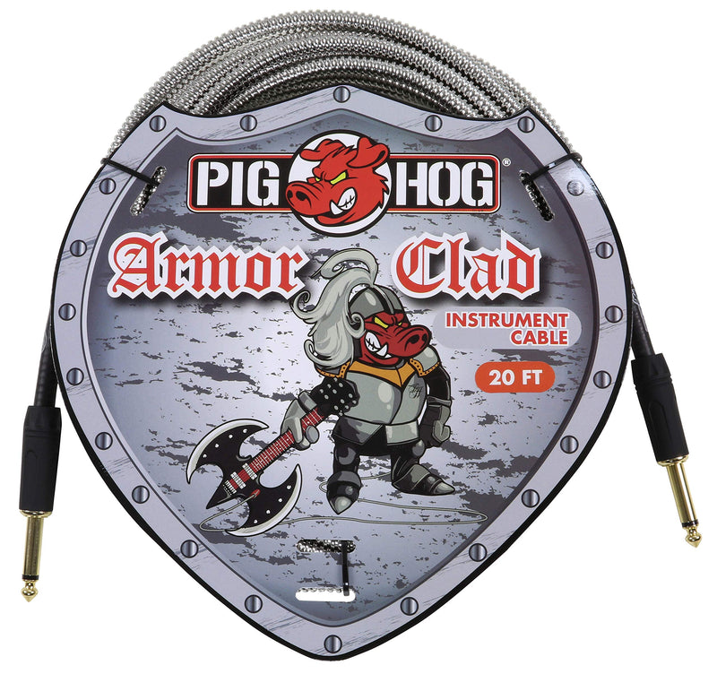 [AUSTRALIA] - Pig Hog Armor Clad 1/4" Instrument Cable, 20 feet (PHAC20) 