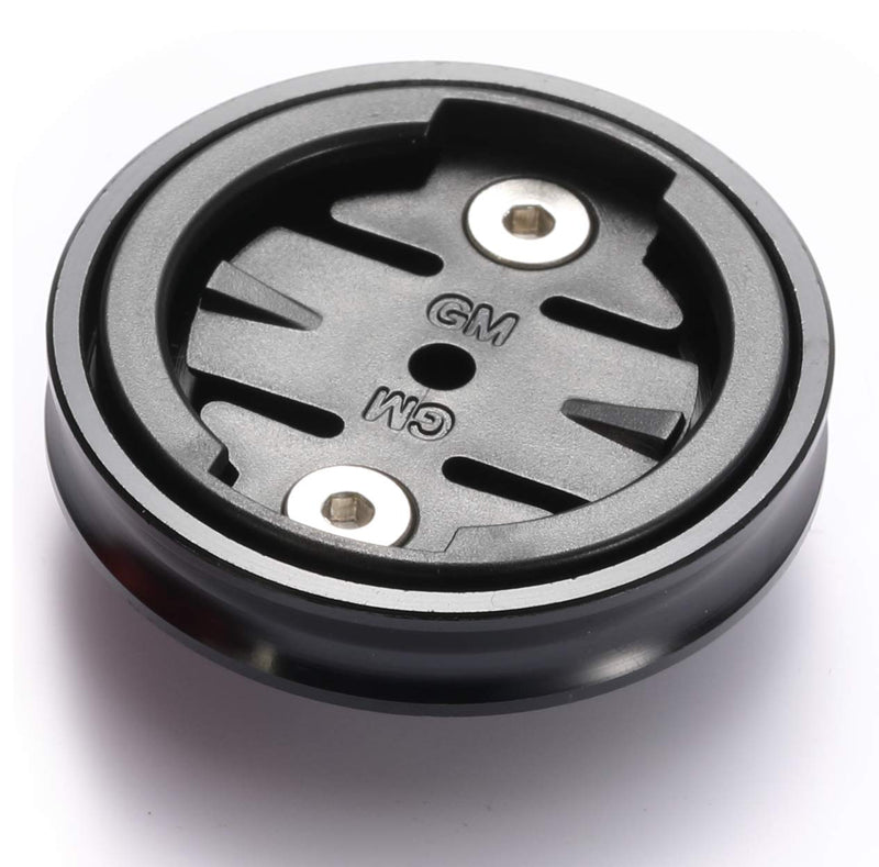 Bicycle Bike Stem Top Cap Holder Mount for Garmin or Wahoo Element Bolt Mount black-garmin