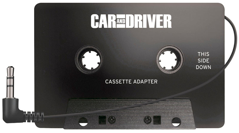Car and Driver Cassette Aux Adapter for Car | Wired 3.5MM Universal AUX Plug for Smartphones, MP3 Players, 31” Cable | Cassette Adapter for Car | Cassette Deck | Cassette Tape Aux Cord for Car, Black