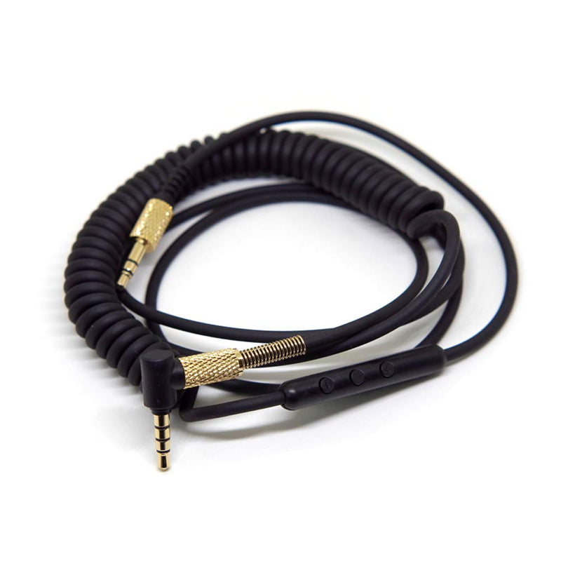 FAAEAL Replacement Audio Cable for Marshall Major II 2 Monitor Headphone Cord with Remote Microphone Volume Control for iPhone Samsung Black