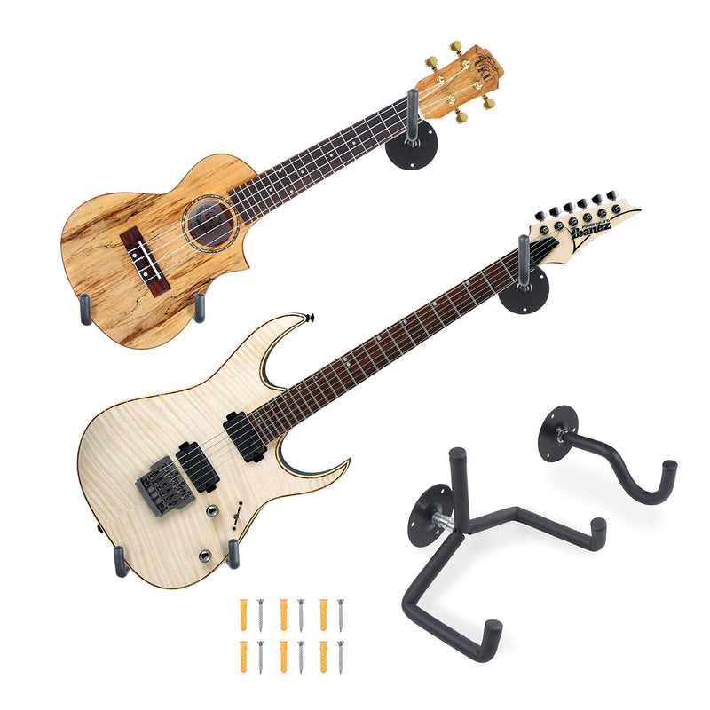 Electric Guitar Wall Hanger Ukulele Wall Mount Slatwall Horizontal Hawaiian Guitar Holder Bass Stand Rack Electric Guitar /Bass / Ukulele