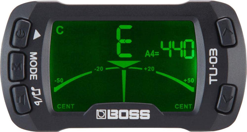 BOSS TU-03 Clip-on Tuner & Metronome (TU-03) Tuner + Metronome
