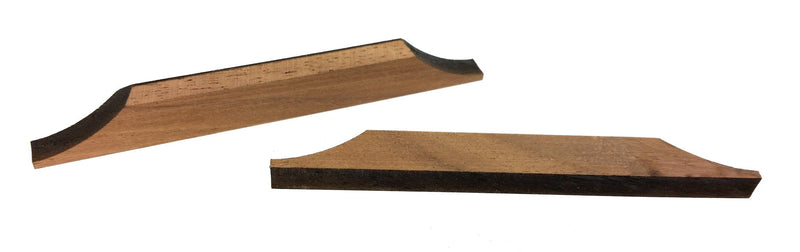 Laser-cut Hardwood Bridge Blanks for Cigar Box Guitars - Choose Style, Wood and Quantity! (Kay-style (2-pack), Walnut) Kay-style (2-pack)