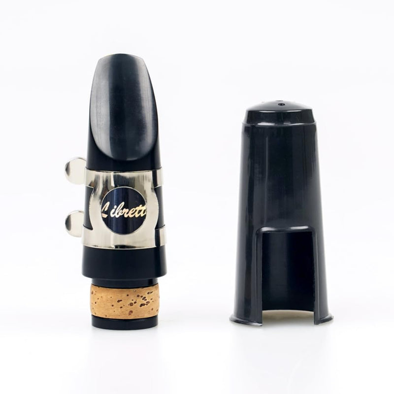 Libretto Clarinet Mouthpiece Kit, Giftable Standard Mouthpiece Set: ABS Mouthpiece, Plastic Cap, Silver Lacquered Ligature. Finely Designed for Beginner and Student.