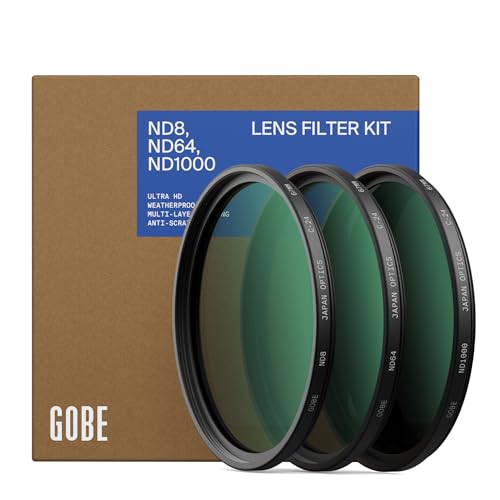 Gobe 40.5mm ND8, ND64, ND1000 Lens Filter Kit