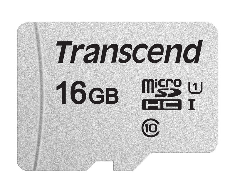 Transcend TS16GUSD300S-AE 16GB UHS-I U1 MicroSD Memory Card with Adapter