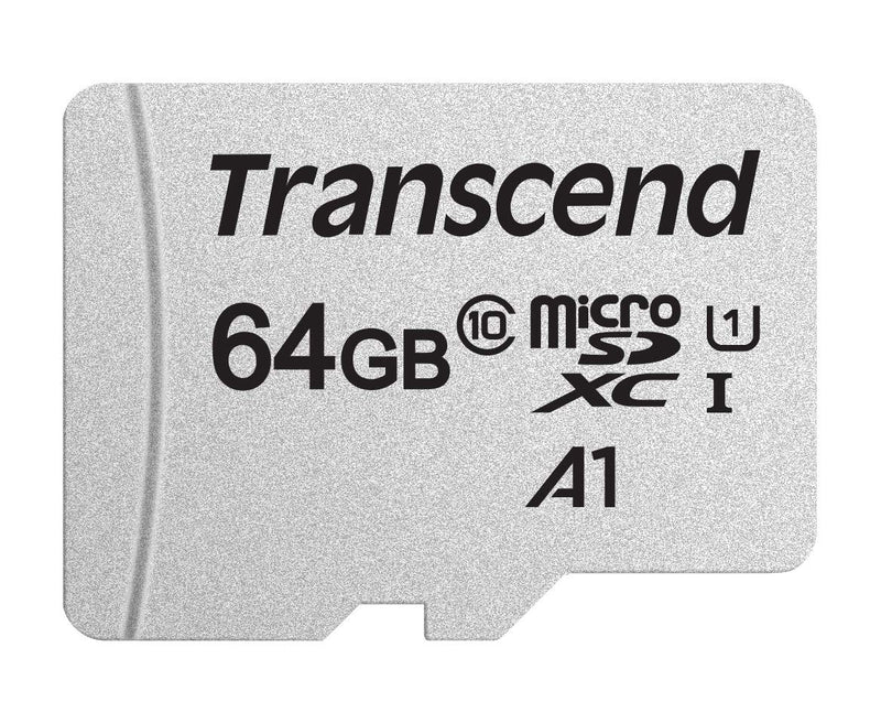 Transcend 64GB MicroSDXC/SDHC 300S Memory Card TS64GUSD300S-AE