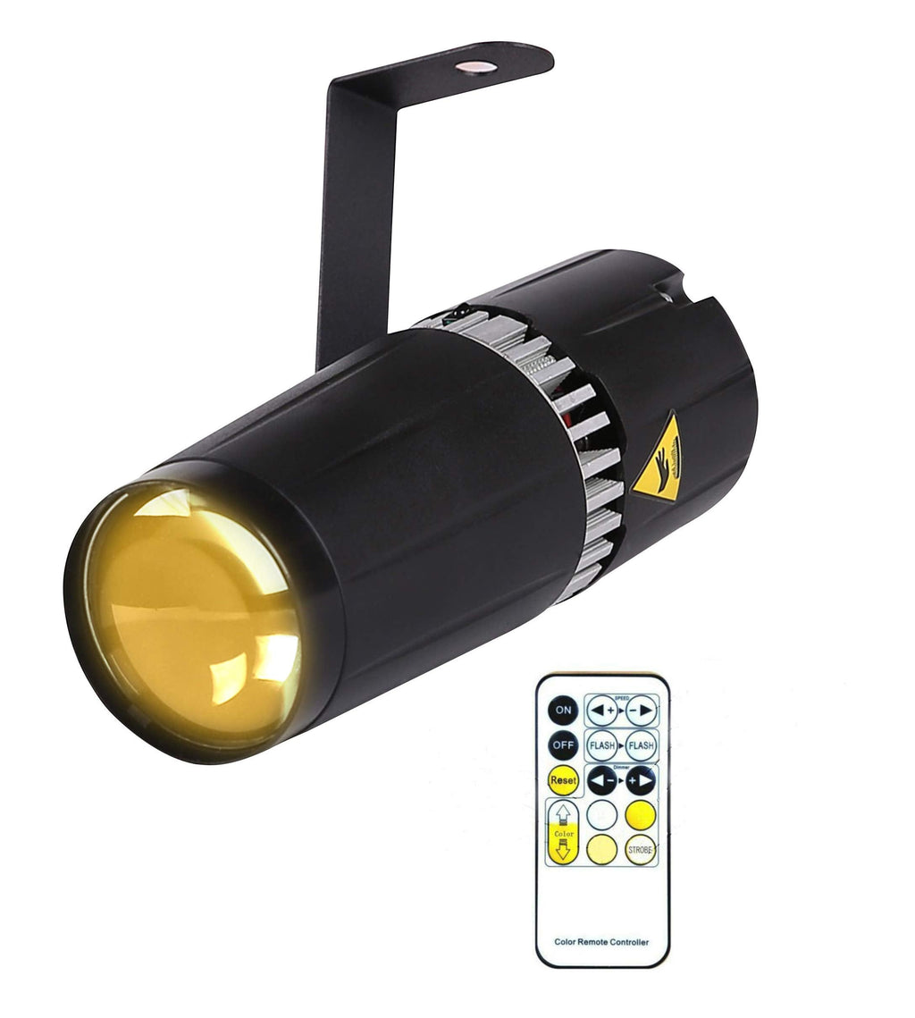 LED pinspot Stage Light,SENLAN 6W Double White/Cool White&Warm White pinspot by IR Controller