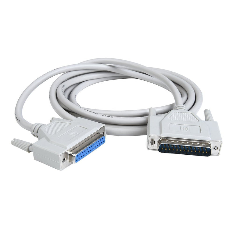 WESAPPINC 8.9 Feet DB25 25 Pin Male to Female Serial Parallel Printer Extension Cable 2.7M (14.80 Feet(4.5M)) 14.80 Feet(4.5M)