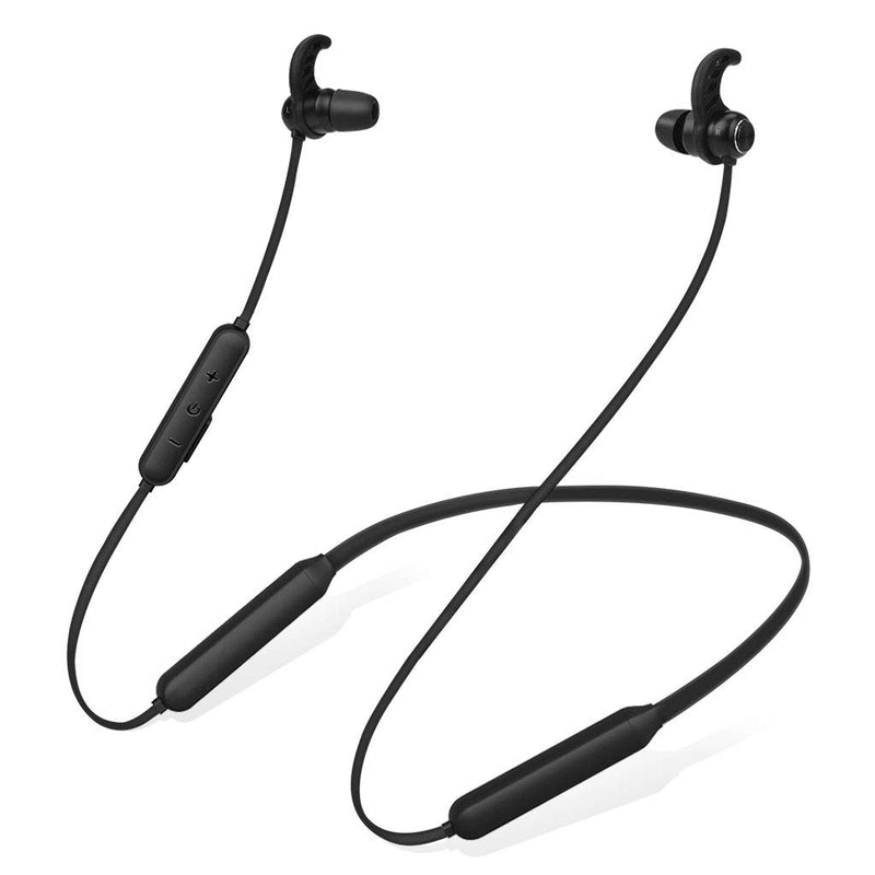 Avantree Bluetooth Neckband Headphones Earbuds for TV PC, No Delay, 20 Hrs Playtime Wireless Earphones with Mic, Magnetic, Light & Comfortable, Compatible with iPhone Cell Phones, Workout Gym - NB16