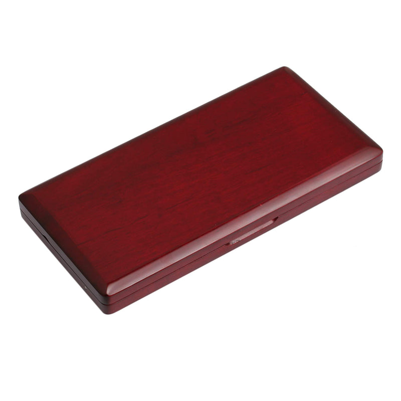 [AUSTRALIA] - Mxfans Elegant Handmade Wooden Bassoon Reed Box for 9 Reeds Red Wood Color 