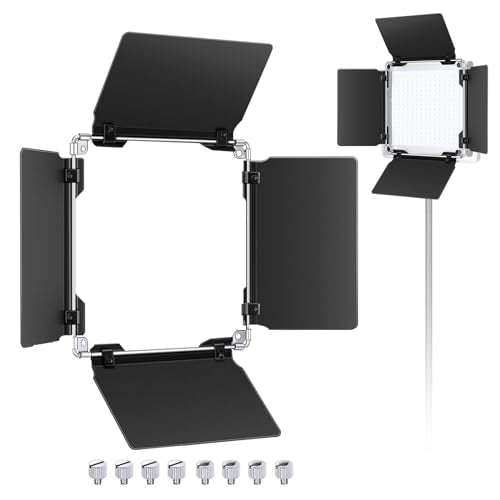 Neewer Professional LED Video Light Barn Door for Neewer 480 LED Light Panel 4.5x6.9 Inches/11.5x17.5 cm, Solid Metal Construction (Only Barndoor Included)