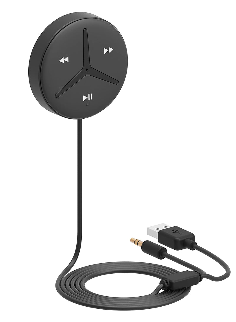 Aston Innovations SoundTek A1+ Bluetooth Car Kit with AAC for Music Streaming Handsfree Calls,Aux Bluetooth Adapter for Car/Home Stereo,Built-in Noise Isolator & MIC,Auto On/Off