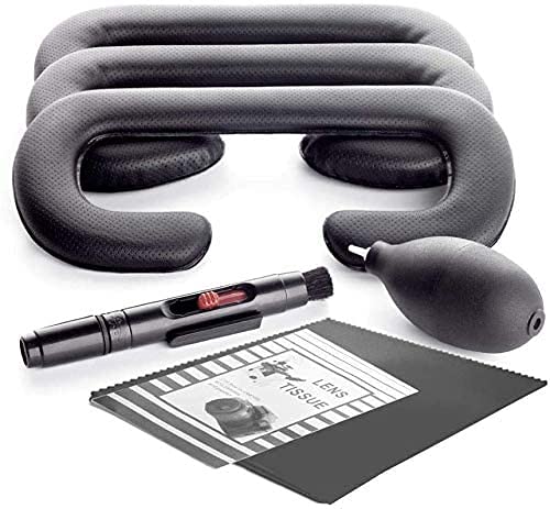 [AUSTRALIA] - KIWI design Face Cushion for HTC Vive, Foam Pad Eye Pad Replacement for HTC Vive 3 Packs 18mm/12mm/6mm with Lens Cleaning Kit VR Facial Cushion for HTC VIVE 3Pack 