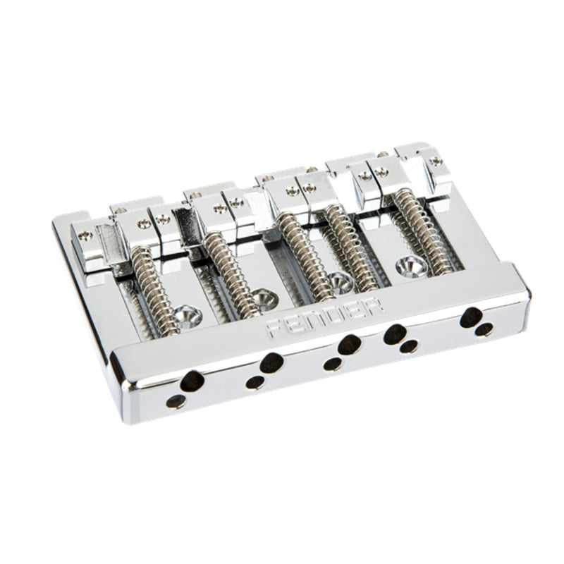 [AUSTRALIA] - Fender HiMass 5-String Bass Wide Bridge Assembly with Zinc Saddles - Chrome 