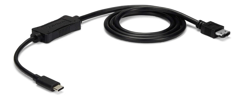 StarTech.com USB C to eSATA Cable - 3 ft / 1m - 5Gbp - for HDD/SSD/ODD - External Hard Drive Adapter - USB 3.0 to eSATA Converter (USB3C2ESAT3) | External hard drive adapter, USB 3.0/3.2 Gen 1, Thunderbolt 3 compatible, USB Powered, Drive cloning and b...