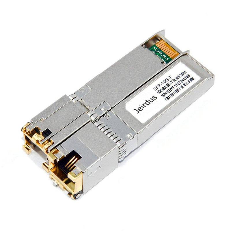 for HP Compatible 10GBase-T SFP+ Module 10 Gigabit RJ45 Copper Transceiver 30-Meter For HPE 10GBase-T: 30m