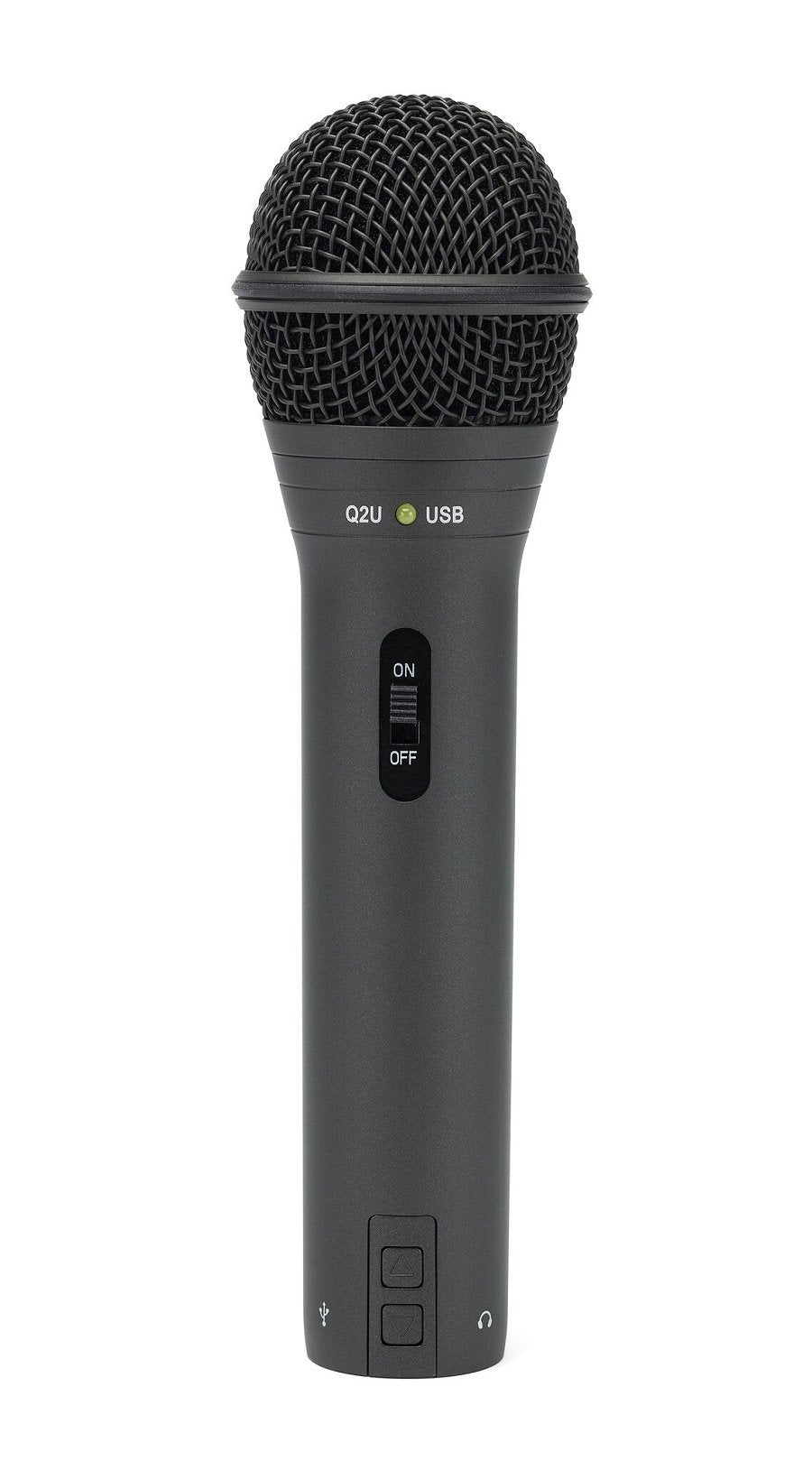 Samson Q2U USB/XLR Dynamic Microphone Recording and Podcasting Pack (Black) Grey